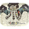 Pulsar Metal Rolling Tray - Attack of the Dope Bot / 13"x 11", BDD Wholesale