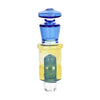 Silver Fumed Glass Bubbler Attachment for Puffco Pivot - 4.1", BDD Wholesale