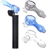 3CT BUNDLE - Mini Hand Pipe Glass Attachment for Puffco Pivot - 2.5" / Assorted Colors, BDD Wholesale
