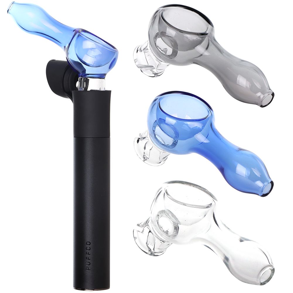 3CT BUNDLE - Mini Hand Pipe Glass Attachment for Puffco Pivot - 2.5" / Assorted Colors, BDD Wholesale