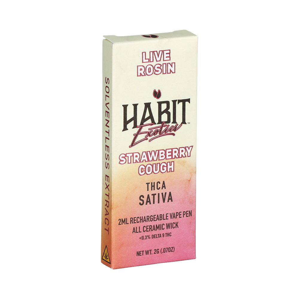 Habit Exotics THCA Live Rosin Disposable | 2g | 10ct Display, BDD Wholesale