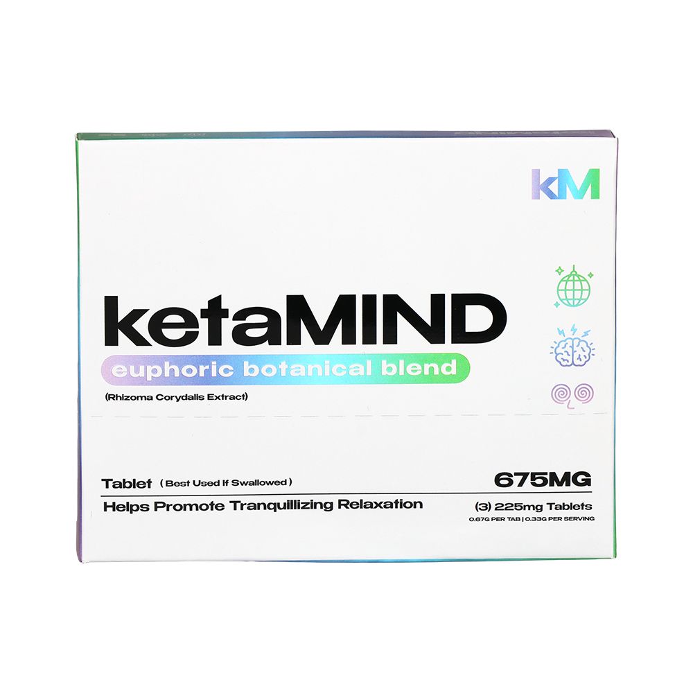 10CT DISPLAY - KetaMIND Euphoric Botanical Blend Tablets - 675mg / 3pc, BDD Wholesale
