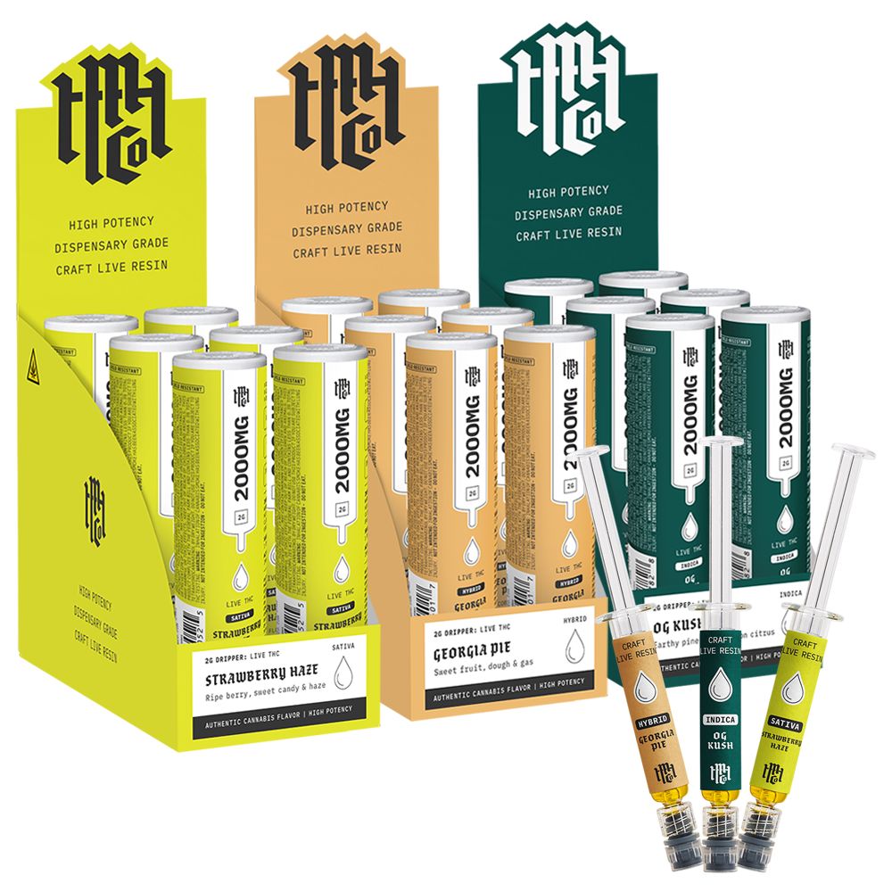 Modern Herb Co Total T Compliant Live THC Blend Dripper | 2g | 6ct Display, BDD Wholesale