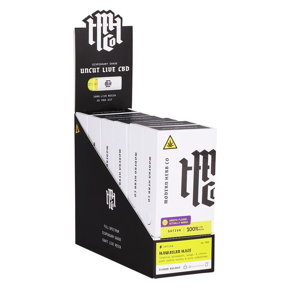 Modern Herb Co Live Uncut CBD Pod Starter Kit | 1g | 6ct Display, BDD Wholesale