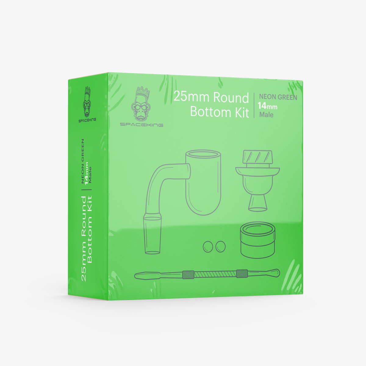 Space King 25mm Round Bottom Banger Kit (Neon Green)