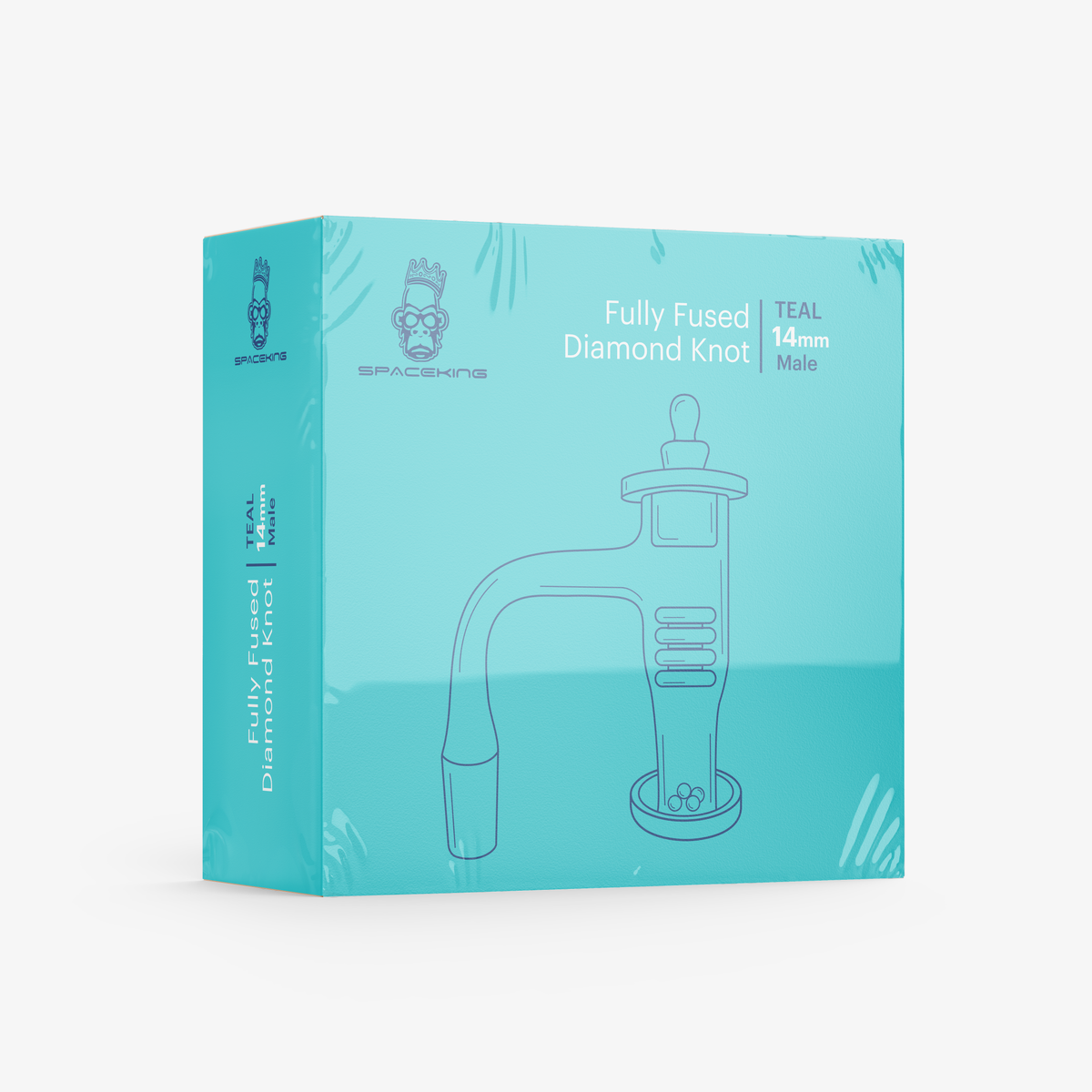 Space King Fully Fused Diamond Knot Banger Kit (Teal)