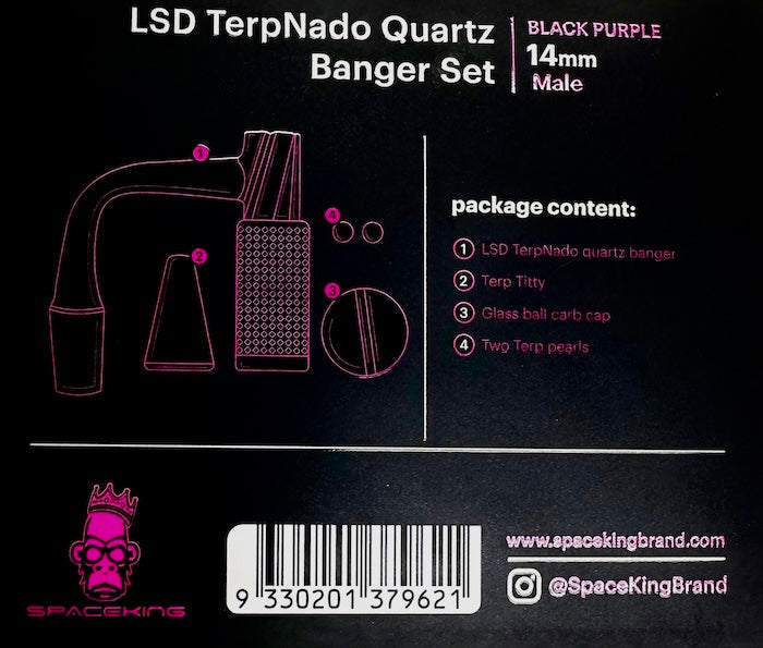 Space King Fully Fused LSD TerpNado (Black Purple) - view 8 | BDDbrands