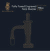 Space King Fully Fused Engraved Terp Slurper (Black / Gold)