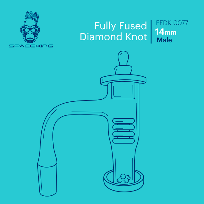 Space King Fully Fused Diamond Knot Banger Kit - view 7 | BDDbrands