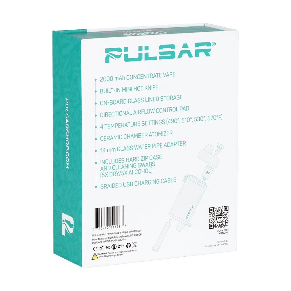 Pulsar Chorus Concentrate Vaporizer + Mini Hot Knife | 2000mAh, BDD Wholesale