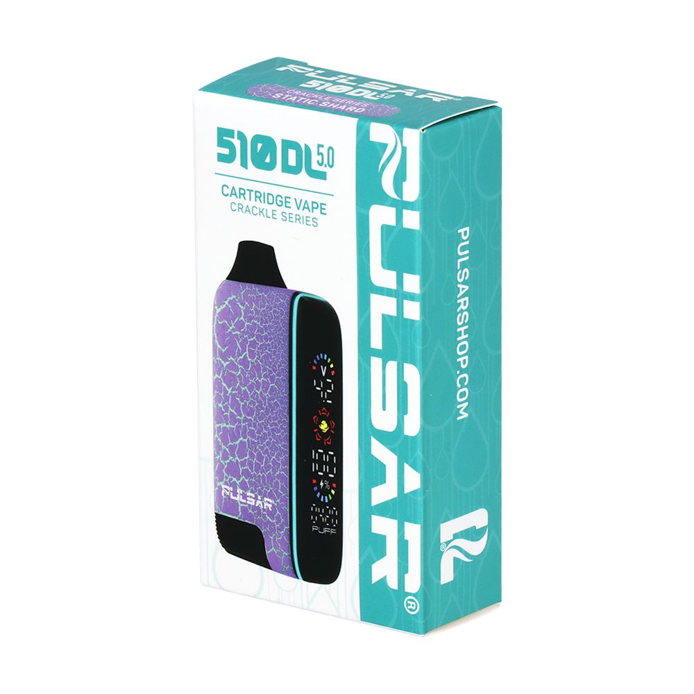 Pulsar 510 DL 5.0 Precision Voltage Control LCD Screen Vape Bar | Crackle Series | 1000mAh, BDD Wholesale