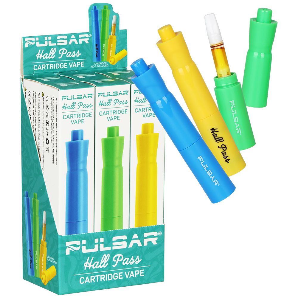 6CT DISPLAY - Pulsar 510 Hall Pass Vape Battery - 650mAh / Assorted Colors, BDD Wholesale