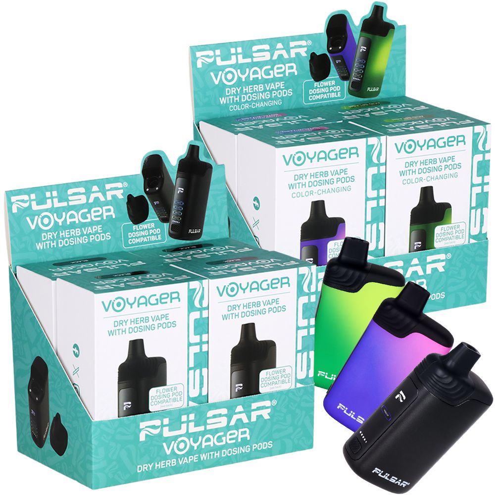 4CT DISPLAY - Pulsar Voyager Dry Herb Vaporizer - 2000mAh, BDD Wholesale