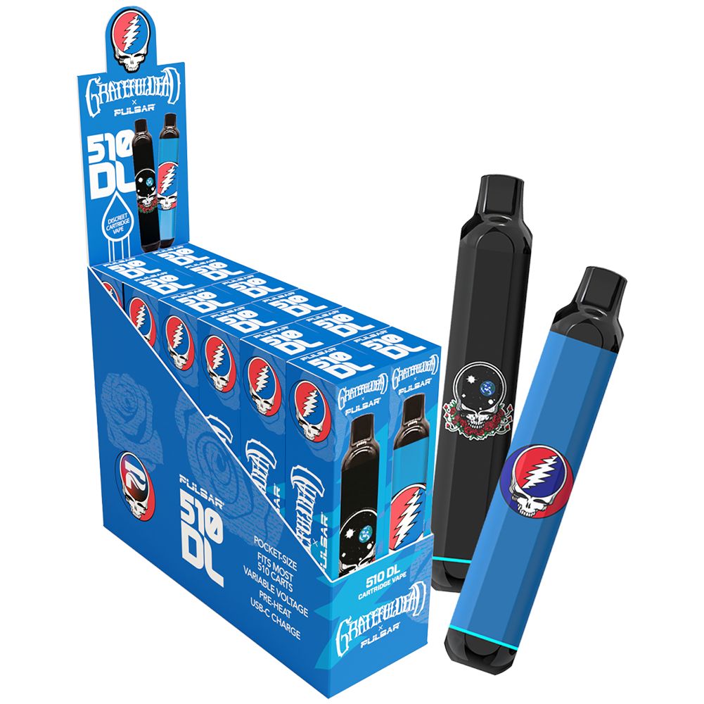 Grateful Dead x Pulsar 510 DL Auto-Draw Variable Voltage Vape Pen | 320mAh, BDD Wholesale