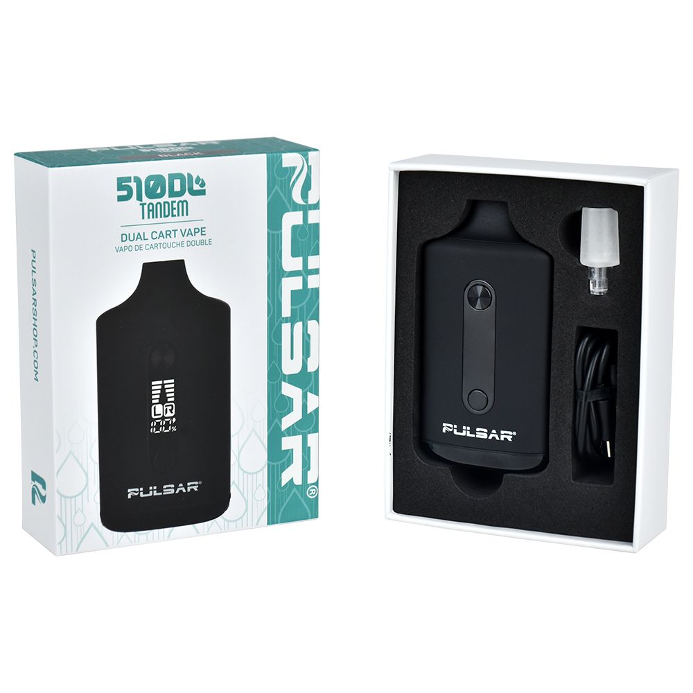 Pulsar 510 DL Tandem Dual Cart Vaporizer | 650mAh, BDD Wholesale