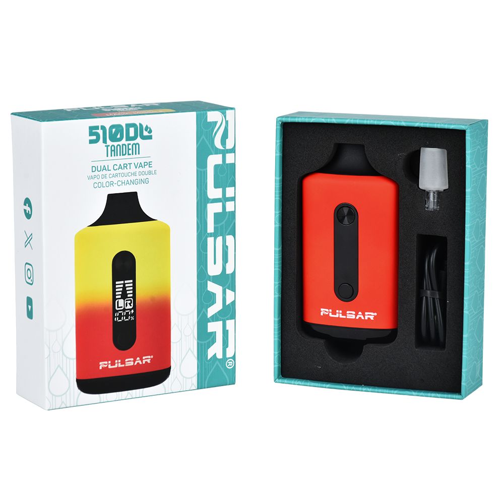 Pulsar 510 DL Tandem Dual Cart Vaporizer | Thermo Series | 650mAh, BDD Wholesale