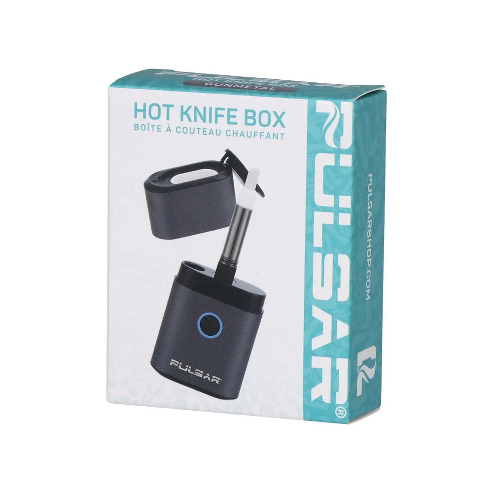 Pulsar Hot Knife Box 2-in-1 Electric Loading Tool & Dab Container | Black | 650mAh | 8pc Display, BDD Wholesale