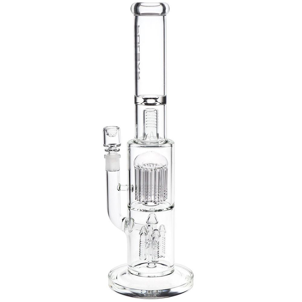 Pulsar Double Chamber Rocket Perc Chugger Glass Water Pipe - 15.25" / 14mm F, BDD Wholesale