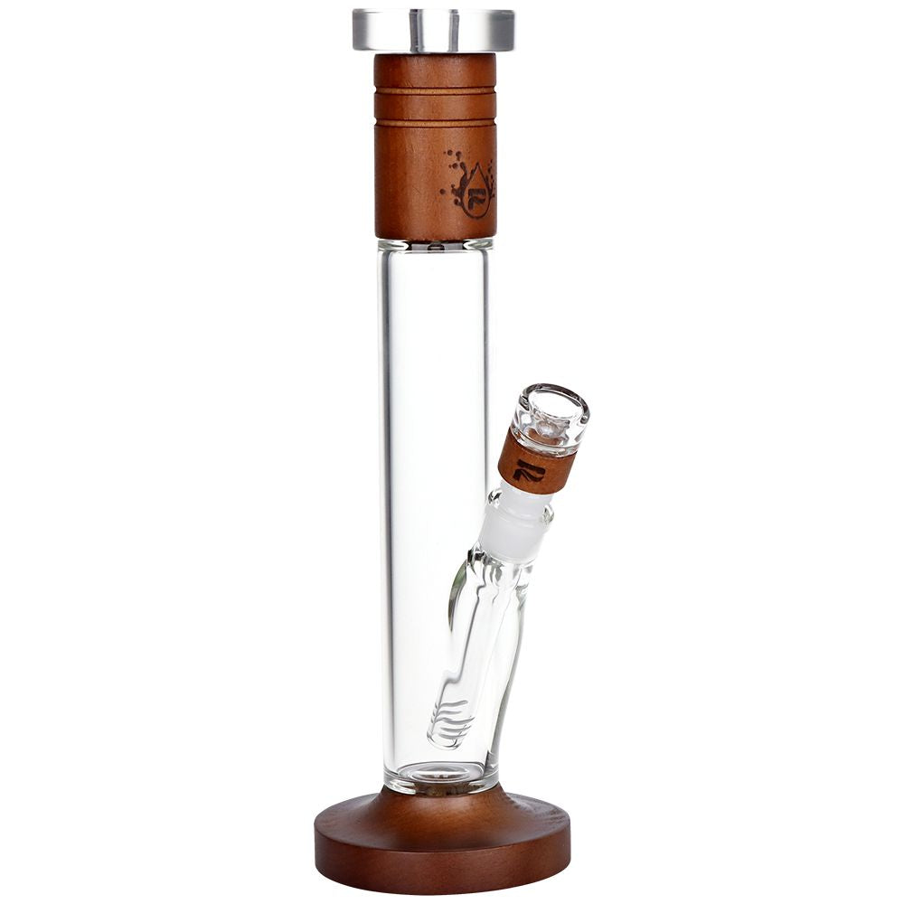 Pulsar Wood on Glass Straight Tube Water Pipe - 14.25" / 14mm F, BDD Wholesale