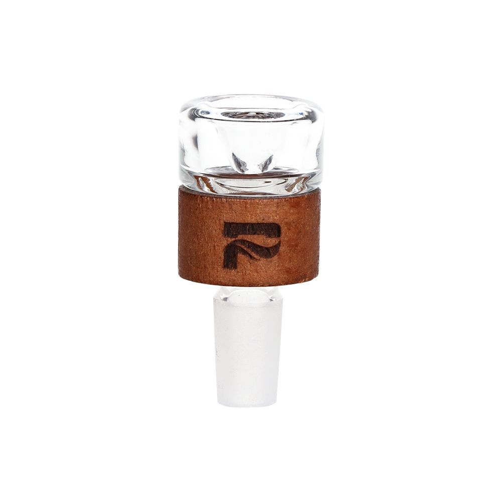 Pulsar Wood on Glass Straight Tube Water Pipe - 14.25" / 14mm F, BDD Wholesale