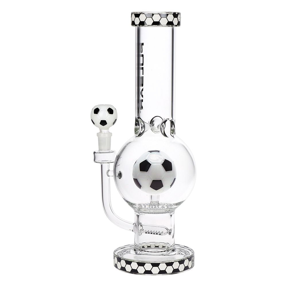 Pulsar Soccer Celebration Bubble Base Glass Water Pipe - 12.6" / 14mm F, BDD Wholesale