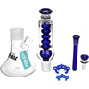 Pulsar Chillr Glycerin Beaker Glass Water Pipe - 13" / 14mm F / Blue, BDD Wholesale
