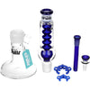 Pulsar Chillr Glycerin Straight Tube Glass Water Pipe - 13" / 14mm F / Blue, BDD Wholesale