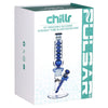 Pulsar Chillr Glycerin Straight Tube Glass Water Pipe - 13" / 14mm F / Blue, BDD Wholesale