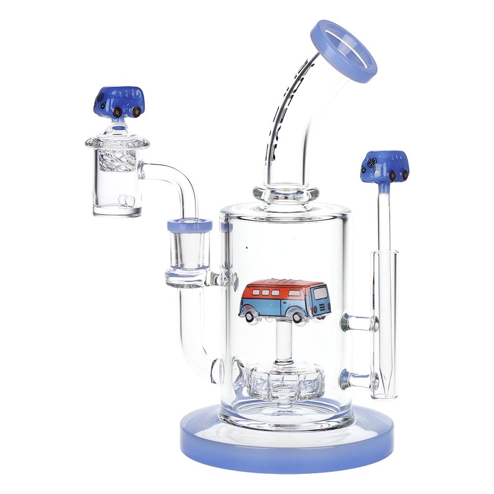 Pulsar Glow VW Bus Glass Dab Rig Set - 8.5" / 14mm F, BDD Wholesale