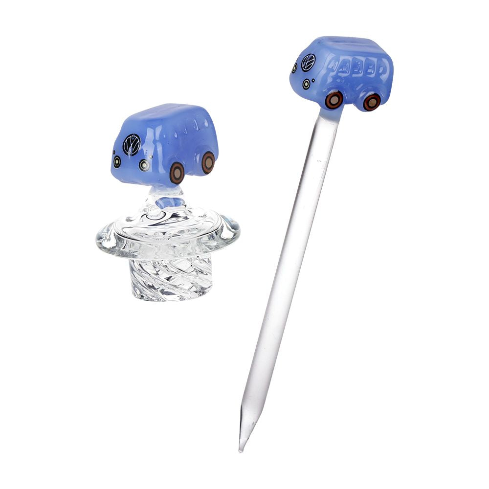 Pulsar Glow VW Bus Glass Dab Rig Set - 8.5" / 14mm F, BDD Wholesale