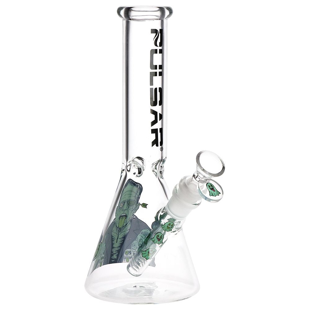 Pulsar FrankenGhoul Beaker Glass Water Pipe - 9.75" / 14mm F, BDD Wholesale