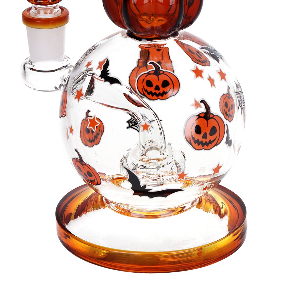 Pulsar Crazy Pumpkins Glass Water Pipe 7.9" / 14mm F, BDD Wholesale