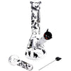 Pulsar Superstitious Kitty GLOW Glass Herb Pipe Duo - 9.75" / 14mm F, BDD Wholesale