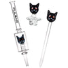 Pulsar Superstitious Kitty Glass Dab Rig Set - 8" / 14mm F, BDD Wholesale