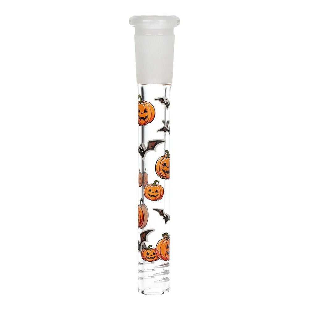 Pulsar Halloween Ball Herb Pipe Glow Duo - 10" / 14mm F, BDD Wholesale