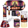 Pulsar Halloween House Beaker Glass Water Pipe Smokers Kit - 8" / 14mm F, BDD Wholesale