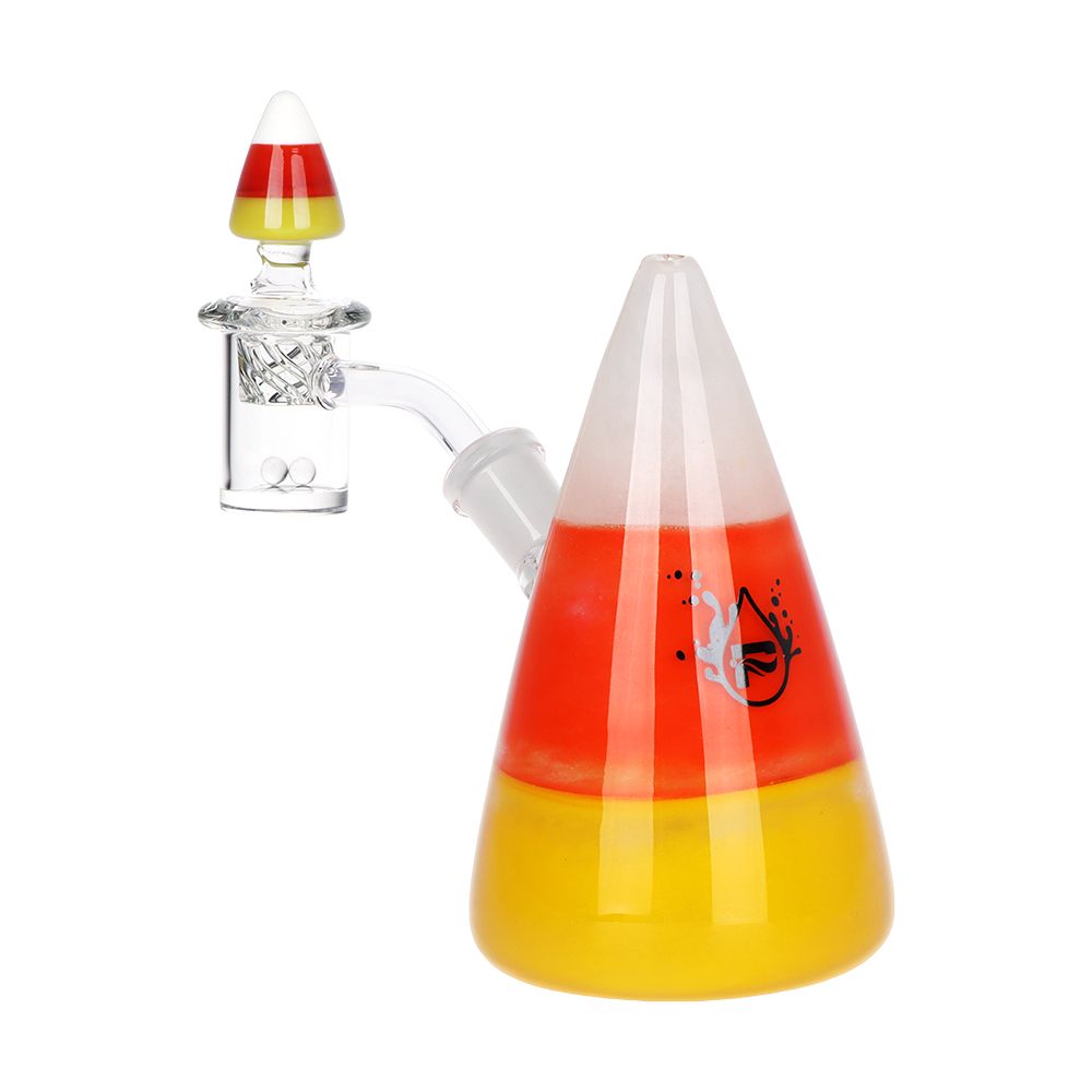 Pulsar Kandy Korn Glass Dab Rig Set - 5" / 14mm F, BDD Wholesale