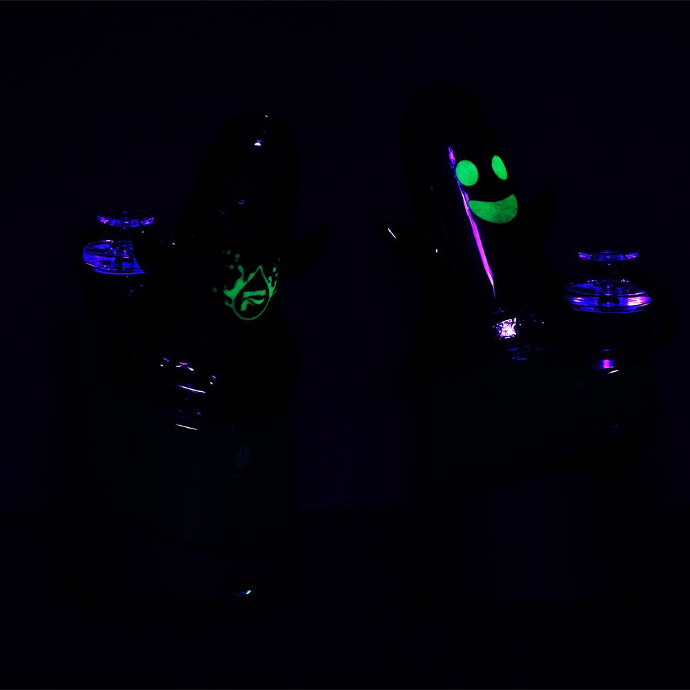 Pulsar Ghostly Glow Bubbler Attachment for Puffco Peak/Pro - 3.5", BDD Wholesale