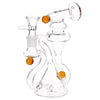 Pulsar Marble Scope Recycler Glass Water Pipe - 6" / 14mm F, BDD Wholesale