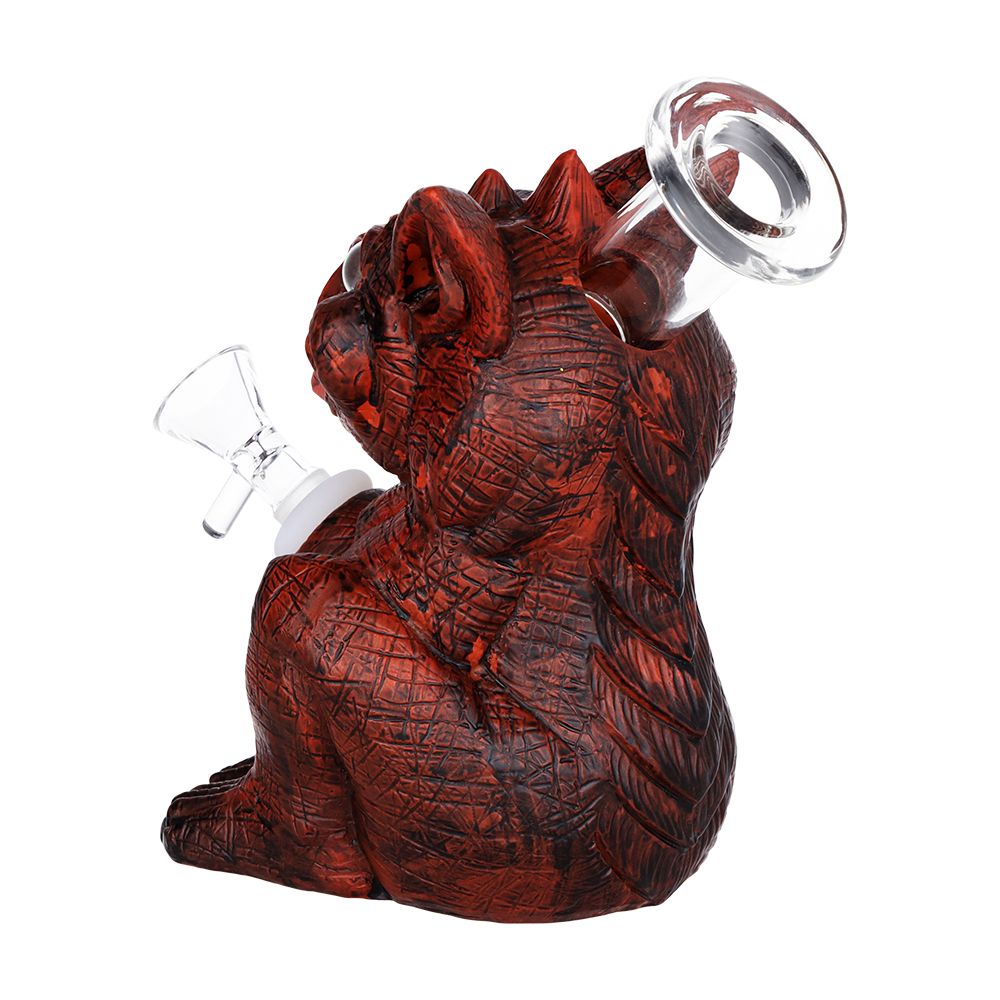 Seshgear Crazy Monster Vinyl on Glass Water Pipe - 6.5" / 14mm F, BDD Wholesale