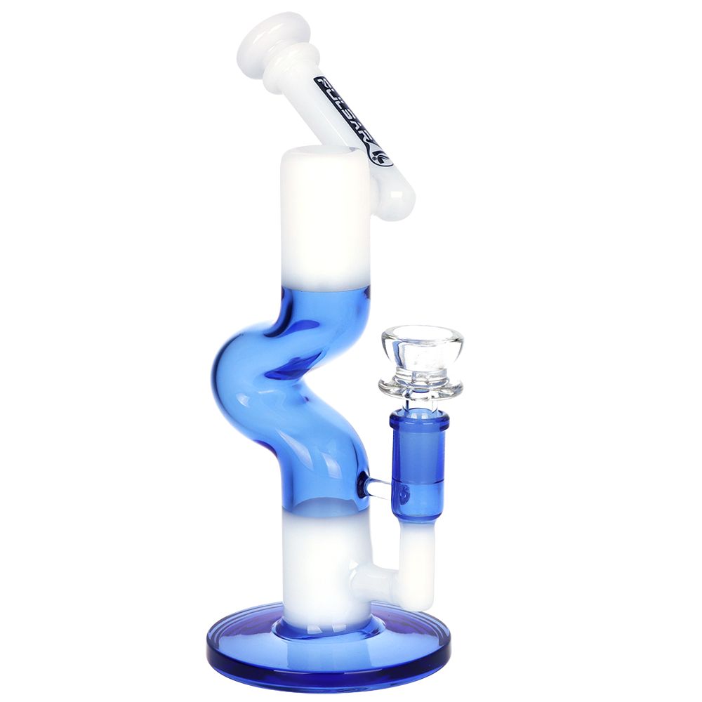 Pulsar Two-Tone U-Bend Tube Glass Water Pipe - 9.5" / 14mm F, BDD Wholesale