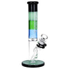 Pulsar Four-Tone Straight Tube Glass Water Pipe - 10.25" / 14mm F, BDD Wholesale