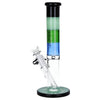 Pulsar Four-Tone Straight Tube Glass Water Pipe - 10.25" / 14mm F, BDD Wholesale