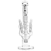 Pulsar Skull Eyes Recycler Glass Water Pipe - 12.5" / 19mm F / Clear, BDD Wholesale