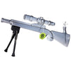 SeshGear Sniper Rifle Electroplated Glass Water Pipe w/ Stand - 19.75" / 14mm F / Clear, Smoke, Rainbow, BDD Wholesale