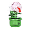 Pulsar Angry Flower Pot Glass Water Pipe - 5.5" / 14mm F, BDD Wholesale