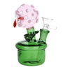 Pulsar Angry Flower Pot Glass Water Pipe - 5.5" / 14mm F, BDD Wholesale
