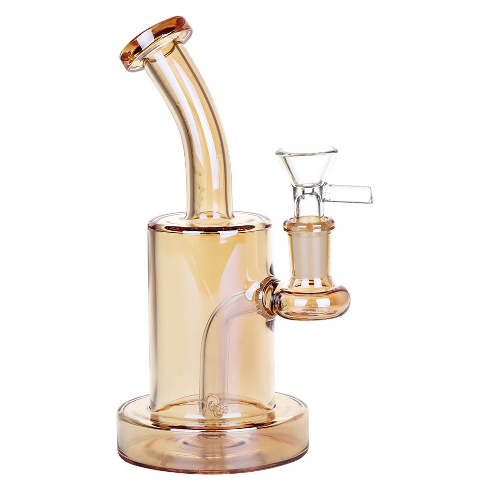 3CT BUNDLE - SeshGear Electroplated Glass Rig - 7" / 14mm F / Assorted Colors, BDD Wholesale