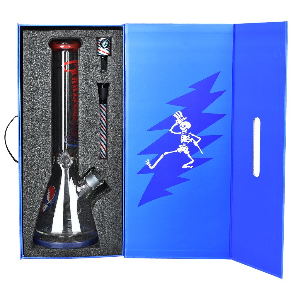 Grateful Dead x Pulsar "Liberty Beaker" Water Pipe - 15.75" / 14mm F, BDD Wholesale