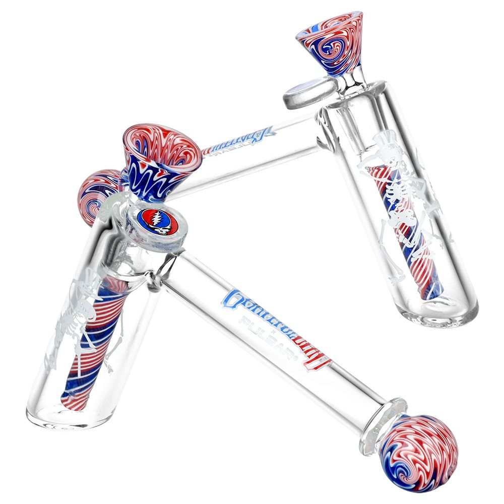 Grateful Dead x Pulsar Wig Wag Hammer Bubbler - 6.25" / 14mm F, BDD Wholesale